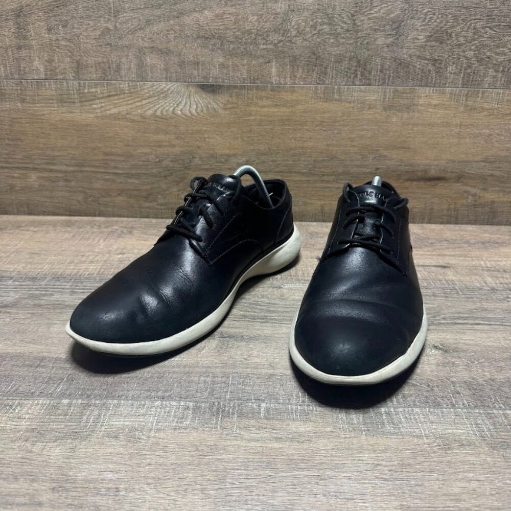 Cole Haan Grand Troy Black Leather Oxford Shoes Men's Size 11
